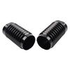 Harley Tour Road Street Tri Glide FLHR Black Retro Fork Boot Slider Covers (2009-2023)