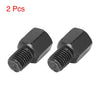 Motorcycle 2 x 8mm RH to 10mm RH Black Rearview Mirror Adapter Bolt Screw