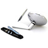 Style LH RH Chrome Fender Door Mirror Set
