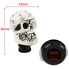 Universal Manual Car - White Skull Head Gear Shift Knob