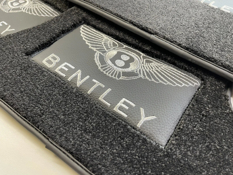 Bentley Continental GT Premium Black Carpets Floor Mats Set