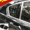 Honda Accord 2 x Gloss Black Window Louver Shutter Cover Trim (2008–2013)