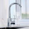 ABS Plastics Kitchen Faucet Sink Mixer Sprayer Single Handle w/Hoses Hot/Cold