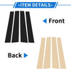 Mitsubishi L200 (2005-2014) Black 4 Pcs Door Pillar Window Trim