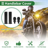 Motorcycle 7/8 22mm Hand Grips Rubber Black 1 Set