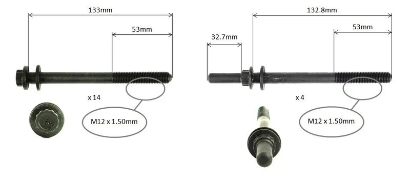 Nissan Patrol GU Y61 TY61 ZD30 ZD30DDTI CRD Cylinder Head Bolt Set