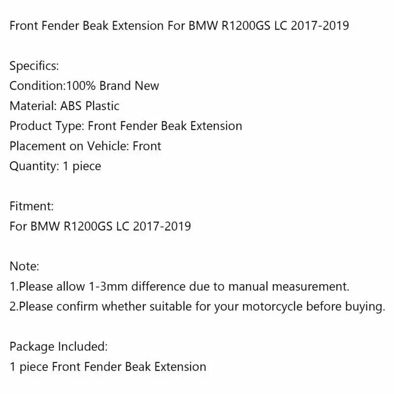 BMW R1200GS (2017-2019) & R1250GS Front Beak Nose (2018-2021)