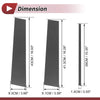 Ford Explorer (2020-2023) Carbon Fiber Black 6 Pcs Door Pillar Window Trim