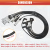 Mercedes-Benz W114 W123 7pcs Spark Plug Wire Ignition Coil Cables (1973-1976)