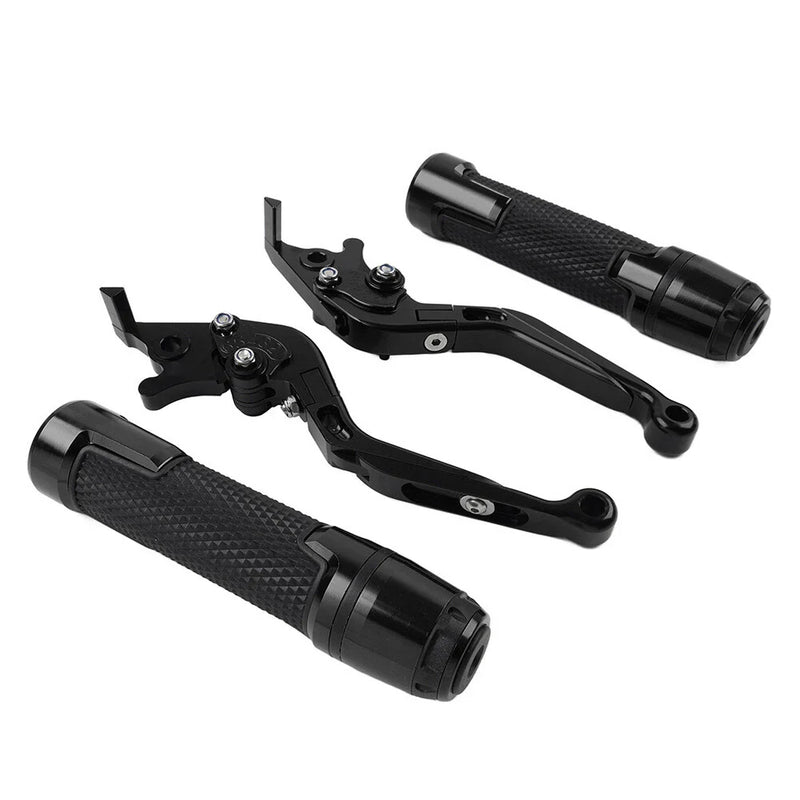 BMW R1200GS ADV Black Extendable Brake Clutch Levers Grips (2004-2018)