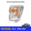 Corner Lamp Lights Left Bronze Fits Toyota Hilux Tiger Pickup Truck 1998-01 D06