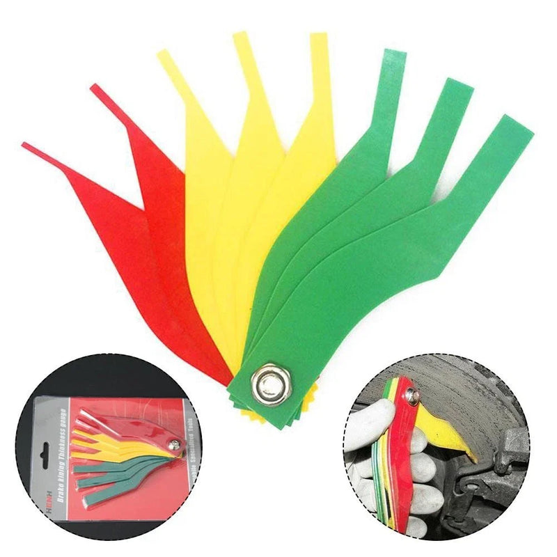 Vehicles Brake Pad Scale Gauge Set 8pcs