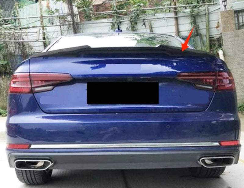 Audi B9 A4 S4 Sedan Rear Spoiler Wing Glossy Black (2017-2024)