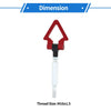 Subaru Impreza Red Folding Screw-on Tow Hooks