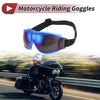 Motorcycle Colorful Lens Blue Frame PC PU Sunglasses Goggles