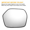 Honda CR-V 2007-2011 Left Side Heated White Mirror Glass