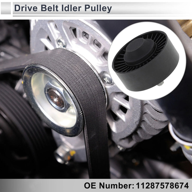 BMW Series 3 (2008-2012) Black 1 Pcs Drive Belt Idler Pulley