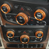 Dodge Ram 1500 3 x Center Console Switch Knob Cover Rings (2013-2017)