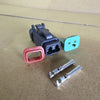 Unknown Make Model 2 x Pins Wiring Harness Connector Plug Socket