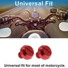 Right Hand M8x1.25 Motorcycle Mirror Hole Plugs Red Motorcycle Mirror Screws