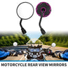 Motorcycle M10 2 x Rear View Mirrors Round Handlebar