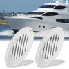 Vent 2 x 4 Inch Round Marine Boat Louvered Vent 316 Stainless Steel