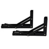 MOTORHOME Stainless Steel Black Campervan 2 x Finish Folding Bracket