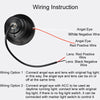 Car Truck 2 x 2.5" LED Fog Lights Round Red COB Angel Eyes Halo (2010-2023)