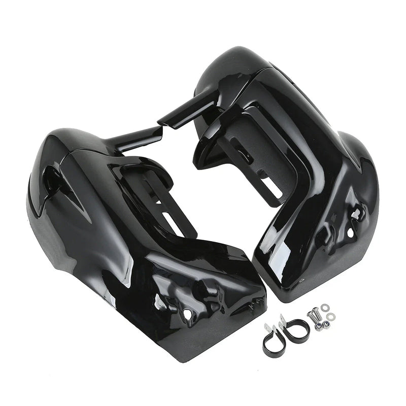 Harley Road King Black Lower Vented Fairings (1997-2008)