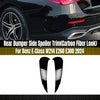 Benz E-Class W214 2 x Gloss Black Rear Side Spoiler Covers (2024)