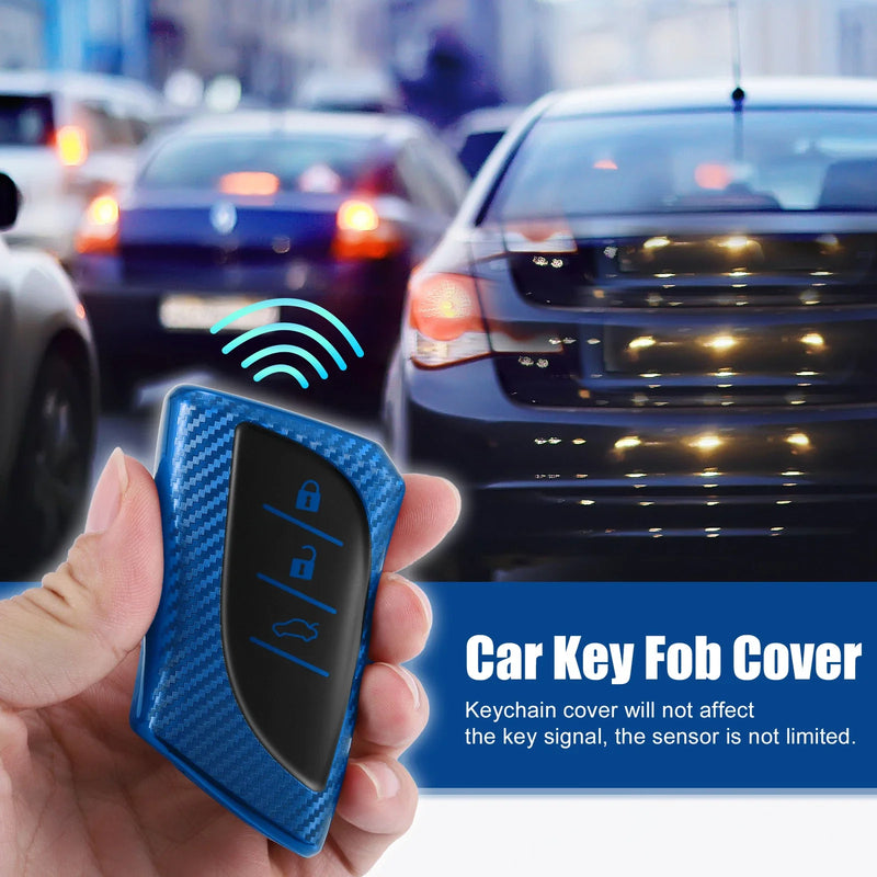 Lexus ES 2018-2020 (2 x Covers) Blue TPU Key Fob Cover Case