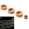 Honda Civic 4x AC Climate Control Knob Ring Covers (2022 - Present)