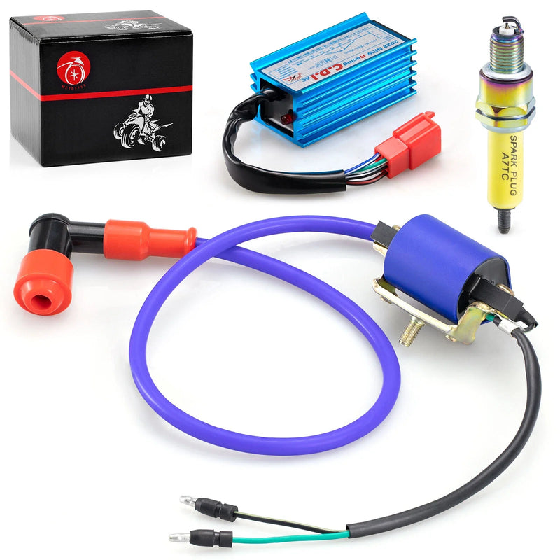 ATV 70-110cc Ignition Coil & 5Pin AC CDI & Spark Plug
