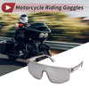 Motorcycle Silver Tone Lens Gray Frame 1 Pcs Motorcycle Riding Goggles