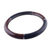 Auto Car SUV Wood Grain Leather Steering Wheel Cover (Fits Most Models)