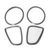Mini Cooper R56 4pcs Carbon Fiber Rear Front Headlight Bezel Cover Trim