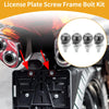 Universal Motorcycle License Plate Screws Covers / 40mm / 4 x