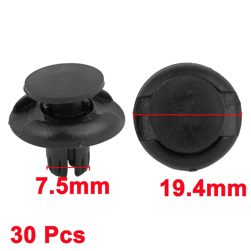 Honda Acura 30 Pcs Front Fastener Push-Type Retainer Clips (2001-2023)
