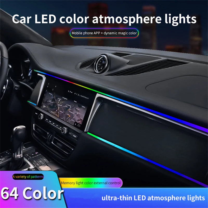 Car SUV - Bluetooth Control 64 Color LED Atmosphere Lights