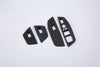 BMW X3 2018-2024 Carbon Fiber Window Lift Switch Cover Trim (4 x Pieces)