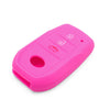 Toyota Crown Camry Corolla RAV4 Pink Silicone Remote Key Fob Cover
