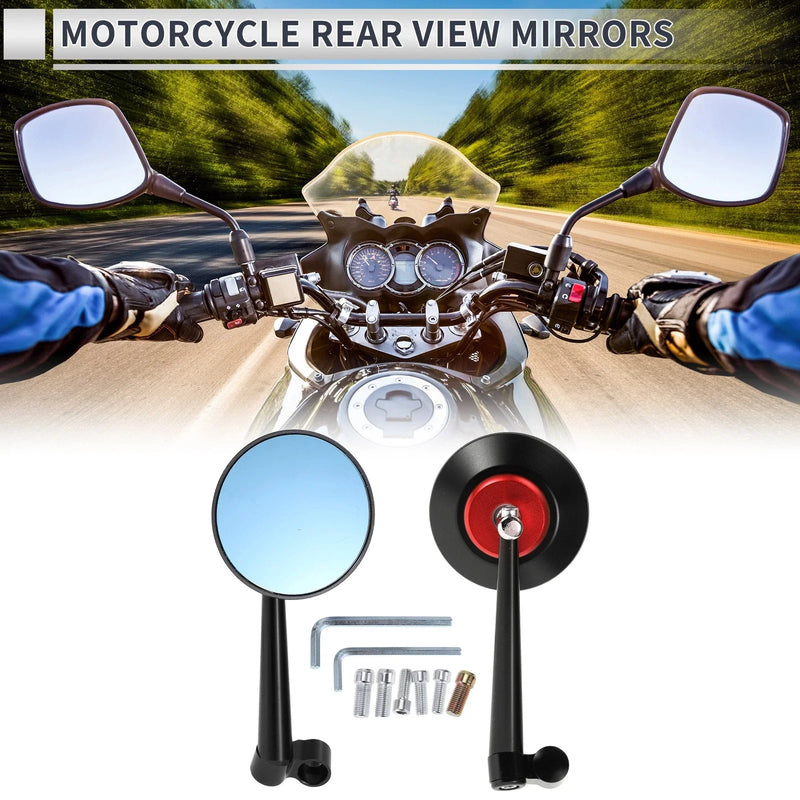 Motorcycle M8 M10 Pair Rear View Mirrors