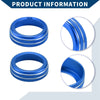 Ford Mustang (2015-2021) - 2 Pcs Blue AC Climate Switch Knob Cover Ring