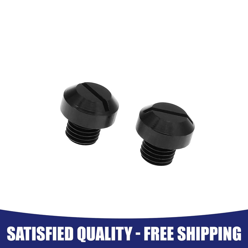 Motorcycle M10x1.25 2 x Right Side Rearview Mirror Screws Cap
