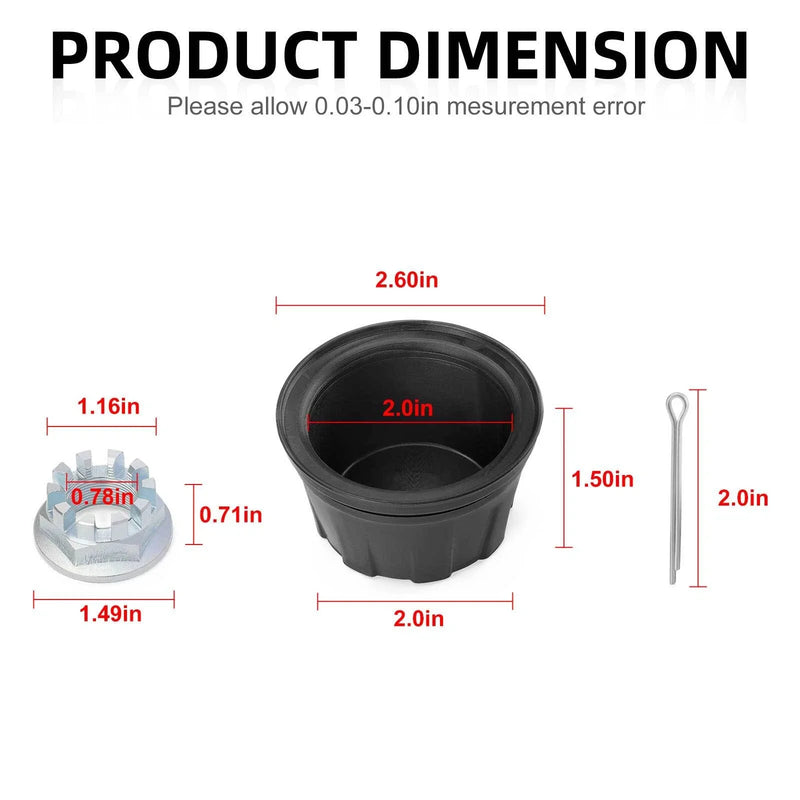Honda Rancher Rubicon 4x Wheel Center Cap W/Nut Kit