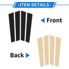 Porsche Panamera (2017-2021) Black 4 Pcs Door Pillar Window Trim