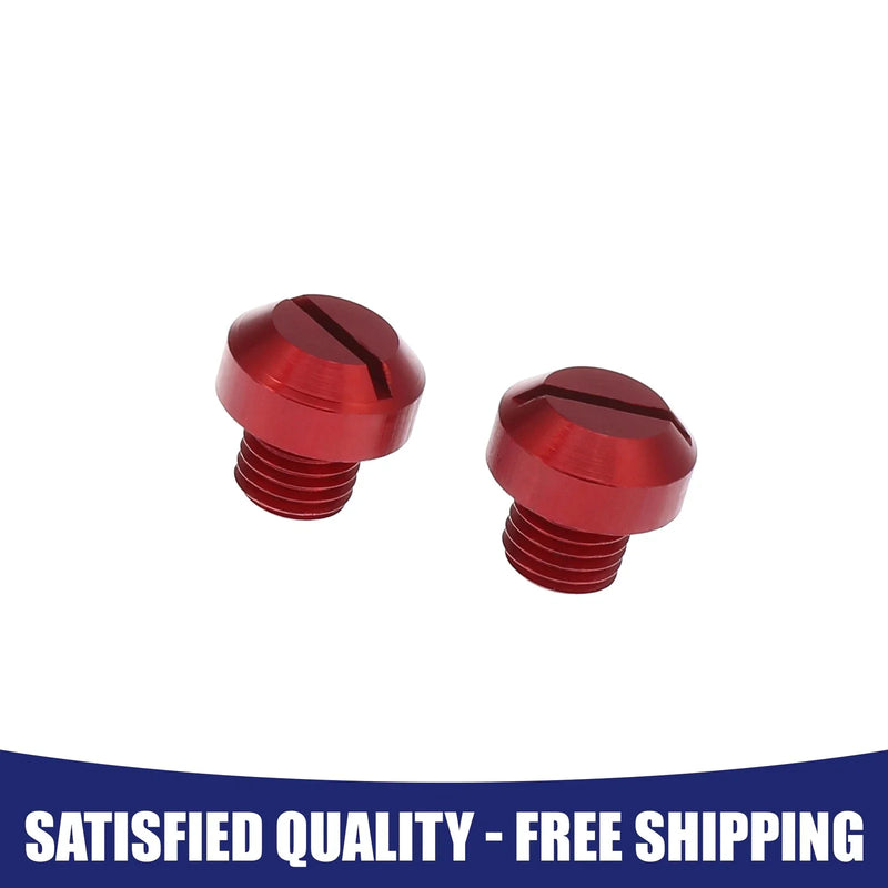 Universal M10x1.25 2 x Motorcycle Right Side Mirror Hole Plugs Screws