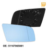 BMW 550i 525i 545i Mirror Glass Replacement Blue Glass Heated Right Side RH