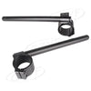 Motorcycle Universal 51mm Clip On Handlebar Fork Tubes  Black