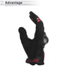 1 Pair Motorcycle Gloves Spring Summer Breathable Smartphone Touch L Red TPU